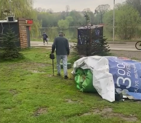 Пенсионер трижды портил батуты на Летнем озере в Калининграде