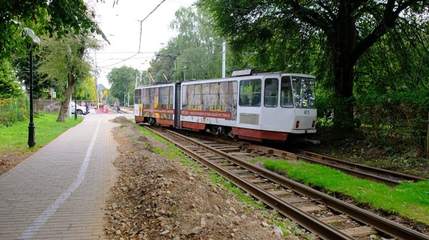 На Фестивальной улице Калининграда начинают ремонт трамвайных путей