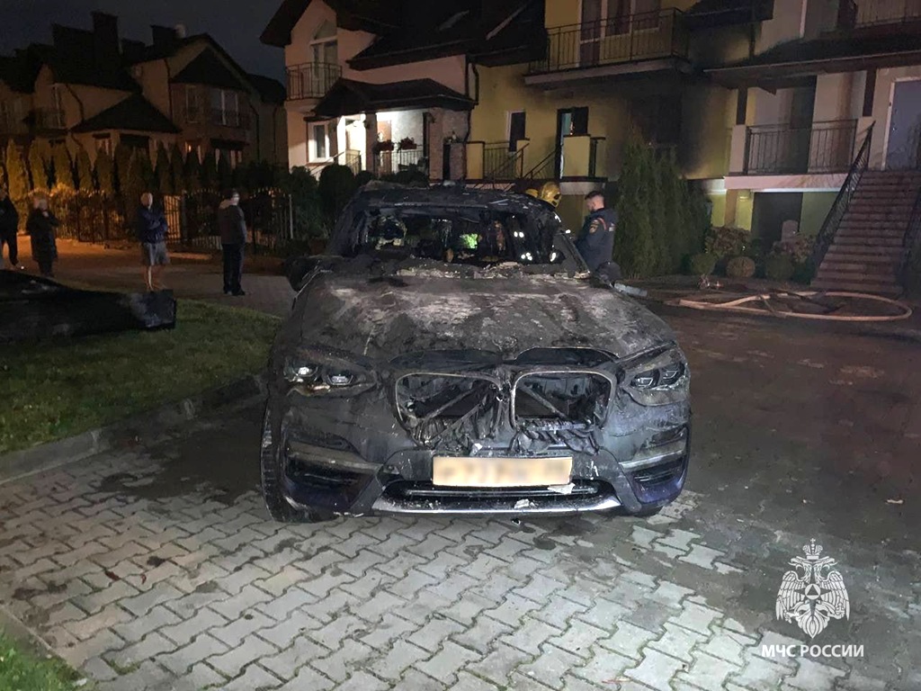 Пожарные вынесли собаку из горящего таунхауса в Калининграде Пожарные вынесли собаку из горящего таунхауса в Калининграде