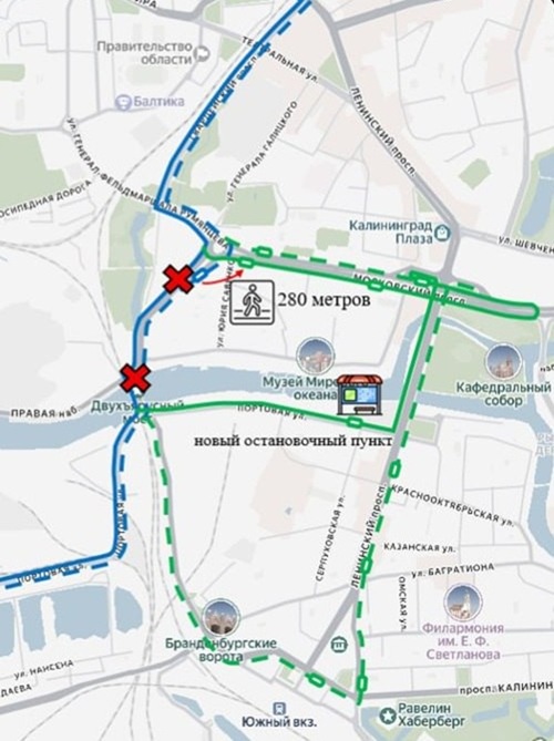 Изменение маршрута №4 в Калининграде: как поедут автобусы с 19 января