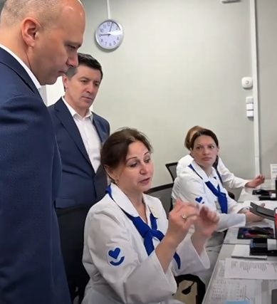 Беспрозванных проверил обновлённую поликлинику на Расковой и анонсировал ремонт детской на Огарёва